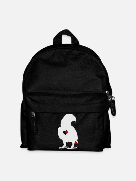 African grey parrot - Kids' Backpack - black