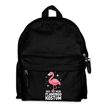 Das ist mein Flamingo Kostüm - Kinder Rucksack - Schwarz - Vorne