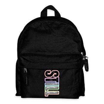 STILL ILL – Pastellschriftzug mit Charakter - Kinder Rucksack - Schwarz - Vorne