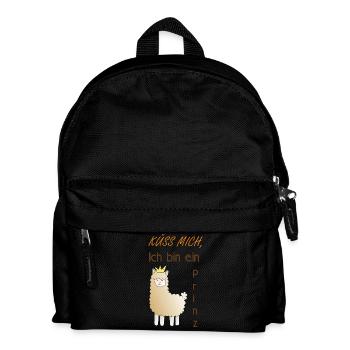 Küss mich, ich bin ein Prinz! - Kinder Rucksack - Schwarz - Vorne