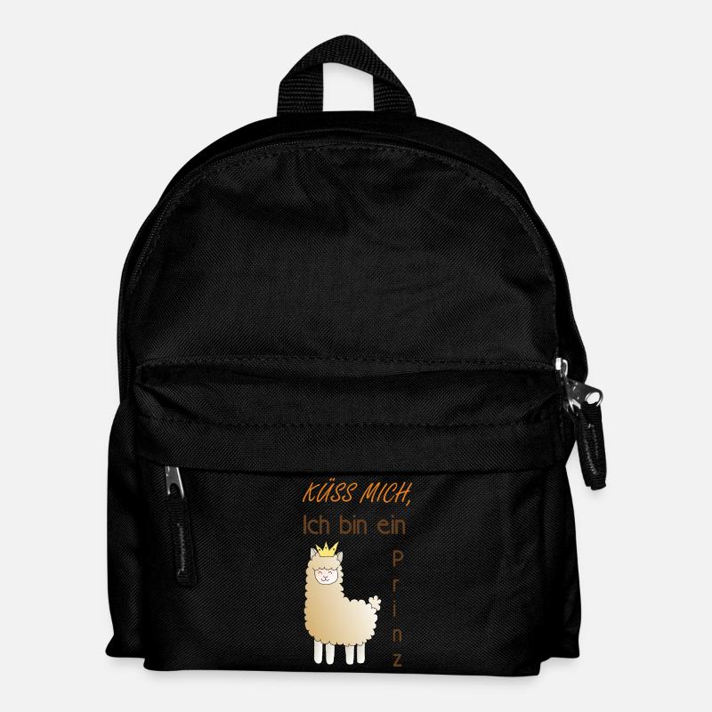 Küss mich, ich bin ein Prinz! - Kinder Rucksack - Schwarz