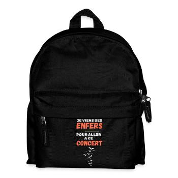 I Come From Hell Metal Concert - Kids' Backpack - black - Front