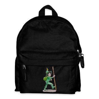 Le vagabond vert "GreenVagrant" en vadrouille - Sac à dos Enfant - noir - Devant