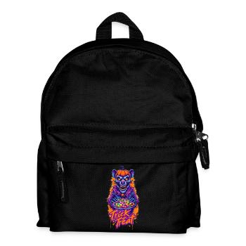 Halloween Geschenk Trick or Treat Zombie Ratte - Kinder Rucksack - Schwarz - Vorne