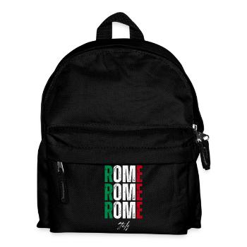 Rom Italien, ich liebe Rom - Kinder Rucksack - Schwarz - Vorne