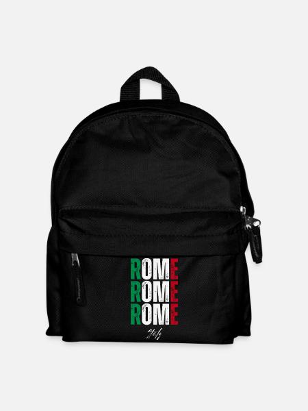 Rom Italien, ich liebe Rom - Kinder Rucksack - Schwarz