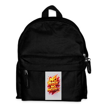 No Risk, No Money - Kids' Backpack - black - Front