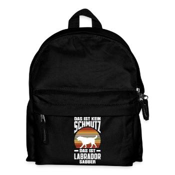 Labrador Tricks - Kinder Rucksack - Schwarz - Vorne