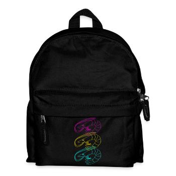 Shrimp, crawfish, seafood, crab - Kids' Backpack - black - Front