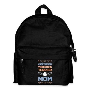 Certified Yorkie Mama - Kids' Backpack - black - Front