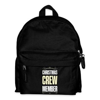 Christmas Crew - Kinder Rucksack - Schwarz - Vorne