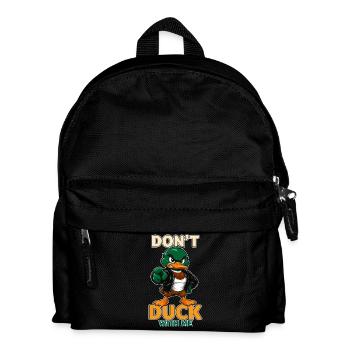 Don't Duck With Me Funny Angry Mallard Duck - Kids' Backpack - black - Front