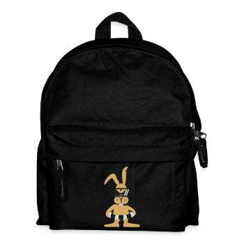 Diver bunny (3c) - Kids' Backpack - black - Front