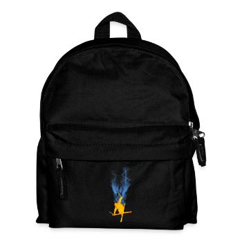 Freestyle ski flame - Kids' Backpack - black - Front