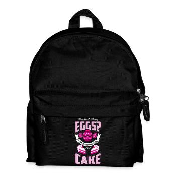 Eggs In A Cake - Baking - EN - Kinder Rucksack - Schwarz - Vorne