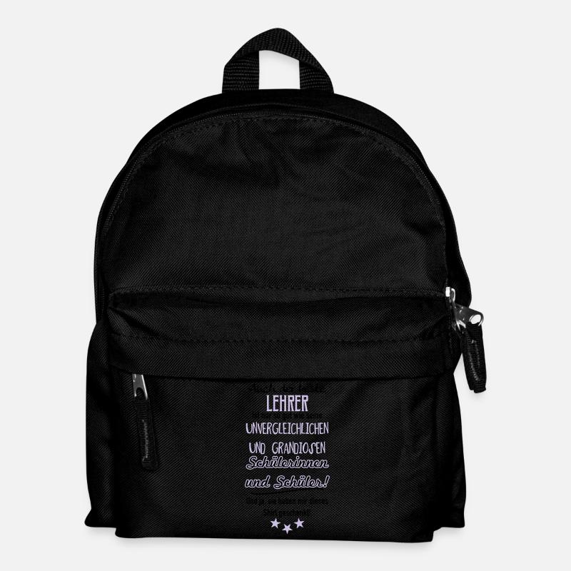 Bester Lehrer Shirt - Kinder Rucksack - Schwarz