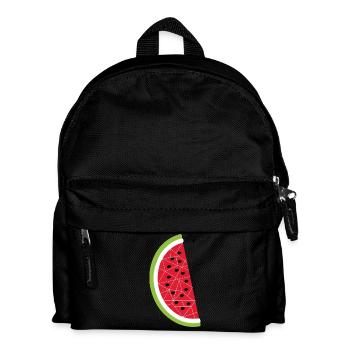 melone - Kinder Rucksack - Schwarz - Vorne