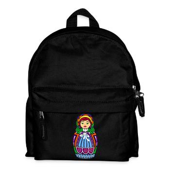 Poupée Matryoshka - Sac à dos Enfant - noir - Devant