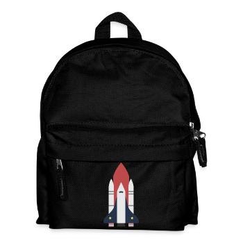 Rocket space gift idea - Kids' Backpack - black - Front