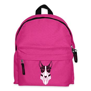 Bull terrier - Sac à dos Enfant - fuchsia - Devant
