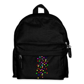 Colorful confetti patterns for festive occasions - Kids' Backpack - black - Front