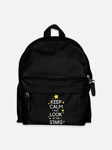 keep calm look at the stars - Sac à dos Enfant - noir