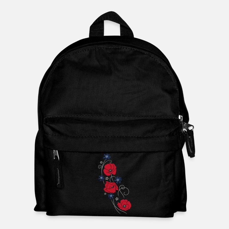 Coquelicots. Design d'été. - Sac à dos Enfant - noir