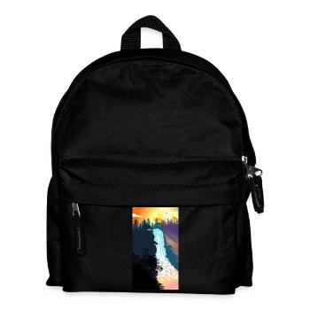 Waterfall Sunset - Kids' Backpack - black - Front