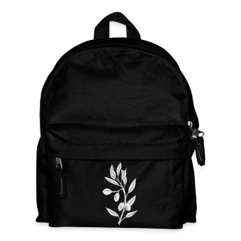 olive grau - Kinder Rucksack - Schwarz - Vorne