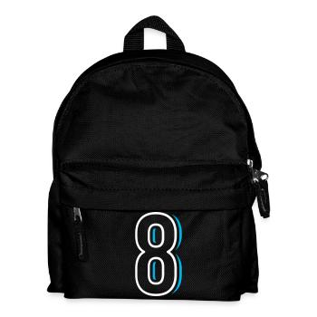 Numéro 8 - Huit - Sac à dos Enfant - noir - Devant
