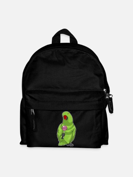 Papagei Lutscher  - Kinder Rucksack - Schwarz