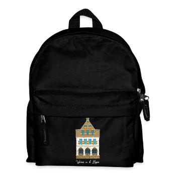 Werne a. d. Lippe, historic town hall - Kids' Backpack - black - Front