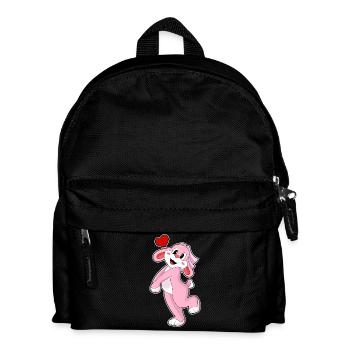 Rabbit Bride Veil Wedding - Kids' Backpack - black - Front