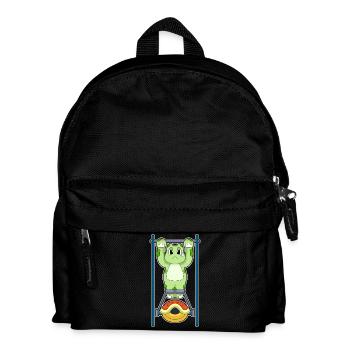 Turtle Bodybuilder Pull-ups Bodybuilding - Kids' Backpack - black - Front