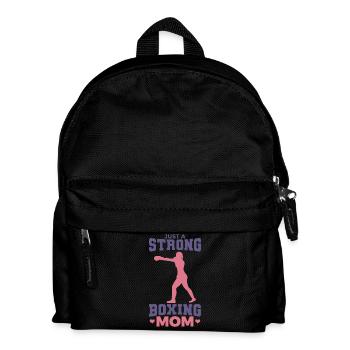 Nur eine starke Boxer Mama - Kinder Rucksack - Schwarz - Vorne