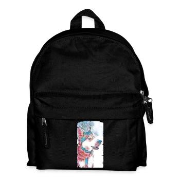 Husky Dog Pastel - Kids' Backpack - black - Front