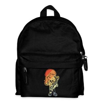 Little Saxophonist Comic - Kids' Backpack - black - Front