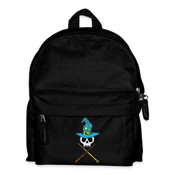 Crâne de magicien - Sac à dos Enfant - noir - Devant