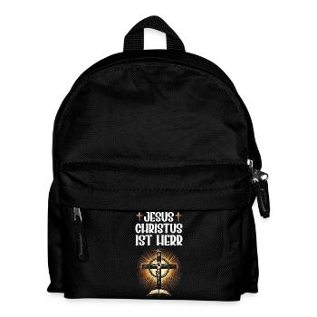 Jesus Christlich Katholiken Gläubiger Gottesdienst - Kinder Rucksack - Schwarz - Vorne