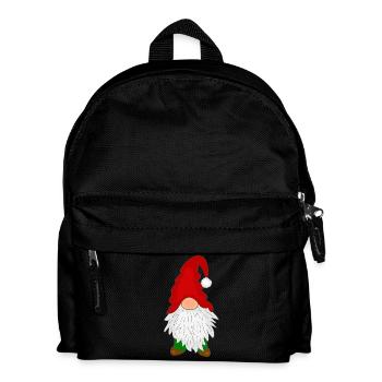 Wichtel mit Bart - Kinder Rucksack - Schwarz - Vorne