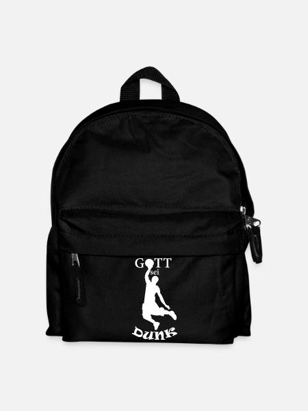 Gott sei Dunk - Kinder Rucksack - Schwarz