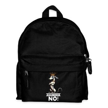 Avant de demander Whippet Lévrier Whippets Lévriers - Sac à dos Enfant - noir - Devant