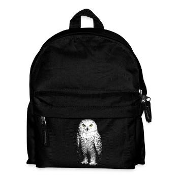 Snowy owl - Kids' Backpack - black - Front