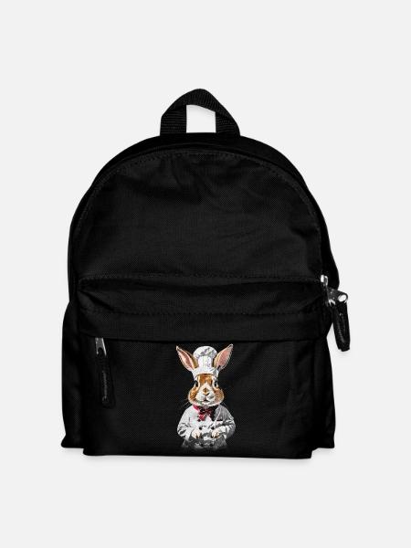 Chef Rabbit - Kinder Rucksack - Schwarz