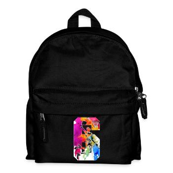 6. GEBURTSTAG BASKETBALL NUMMER 6 - Kinder Rucksack - Schwarz - Vorne