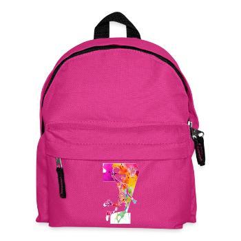 7. GEBURTSTAG BASKETBALL NUMMER 7 - Kinder Rucksack - Fuchsia - Vorne