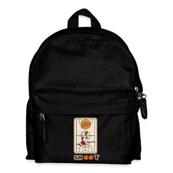 PLAYING BASKETBALL IS A JOY - Kids' Backpack - black - Front