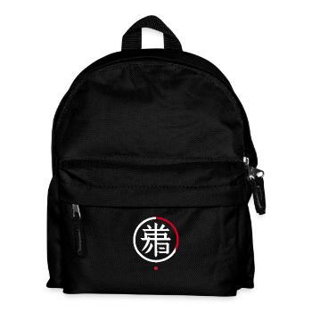 „Michi – Der Weg des Minimalismus“ - Kinder Rucksack - Schwarz - Vorne