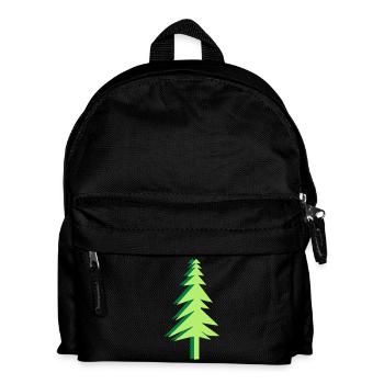 Wald - Kinder Rucksack - Schwarz - Vorne