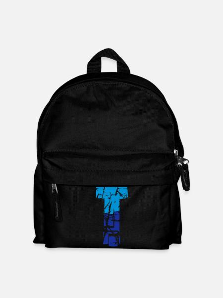 Lettre T - Sac à dos Enfant - noir